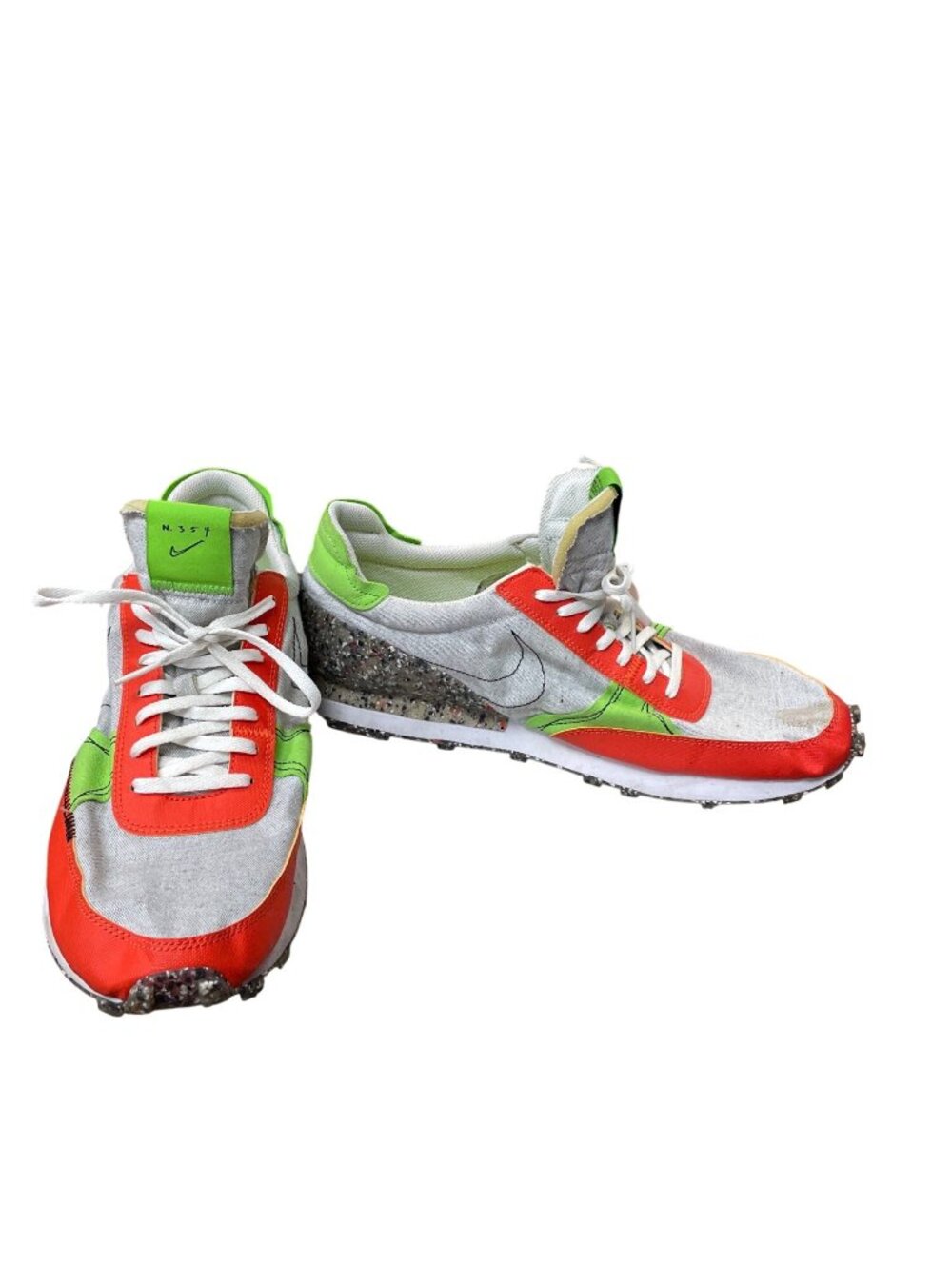 Nike Daybreak N354 mens gray orange green running track sneakers sz13 SKU 10-758